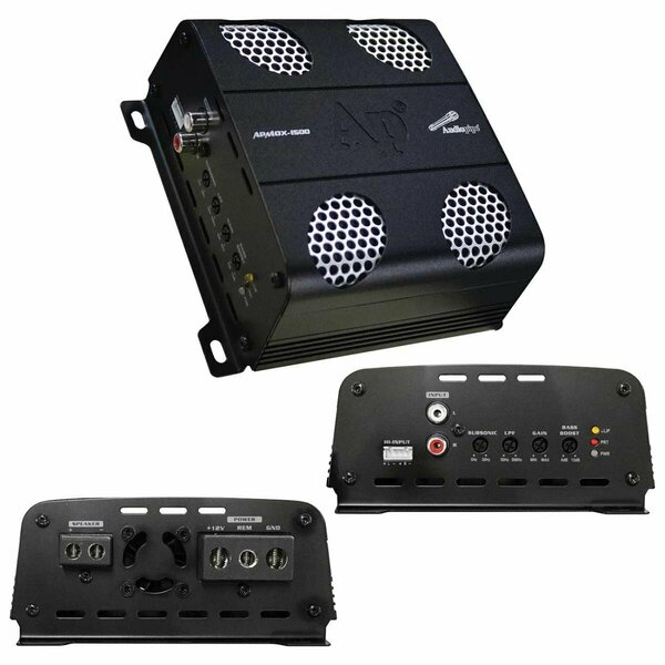 Audiopipemap 800 watt RMS Monoblock Motorcycle Amplifier APMOX1500